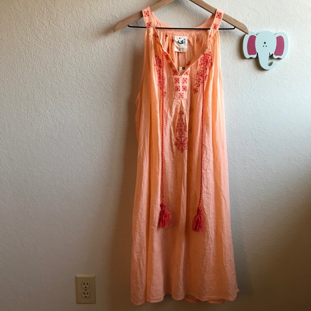 NWT Anthropologie Embroidery Beach Dress